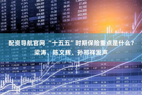 配资导航官网 “十五五”时期保险重点是什么？梁涛、陈文辉、孙祁祥发声